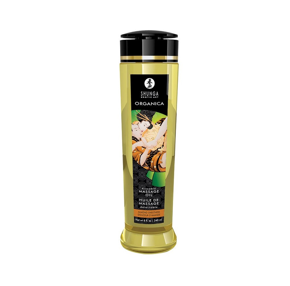 Shunga Organica Kissable Massage Oil-Almond Sweetness 8oz